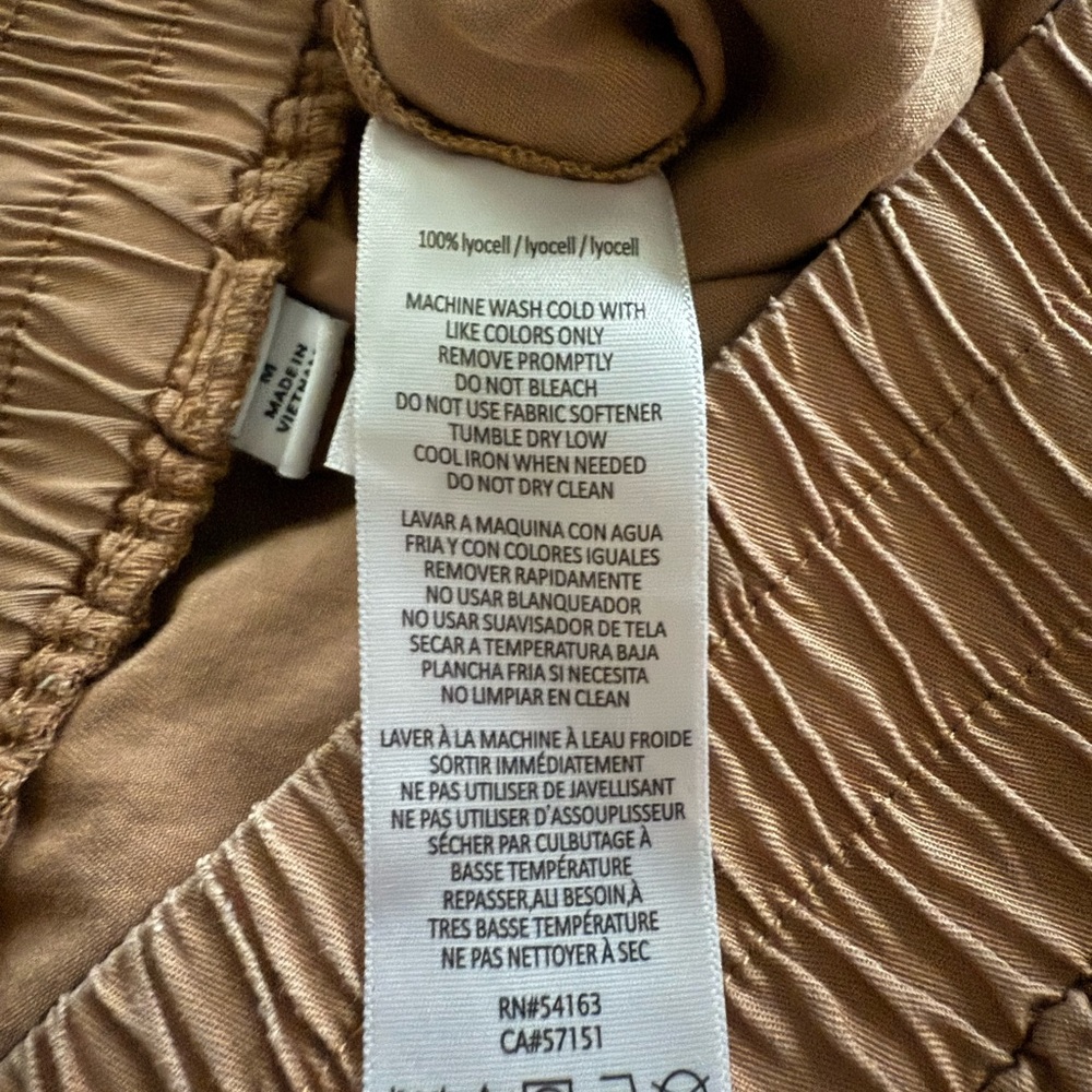 Calvin Klein Women's Tan Wide‎ Leg Pants Size M - Picture 7 of 7
